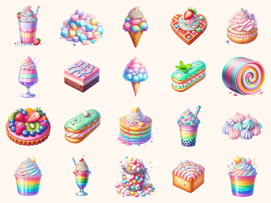 Colorful Sweets Clipart