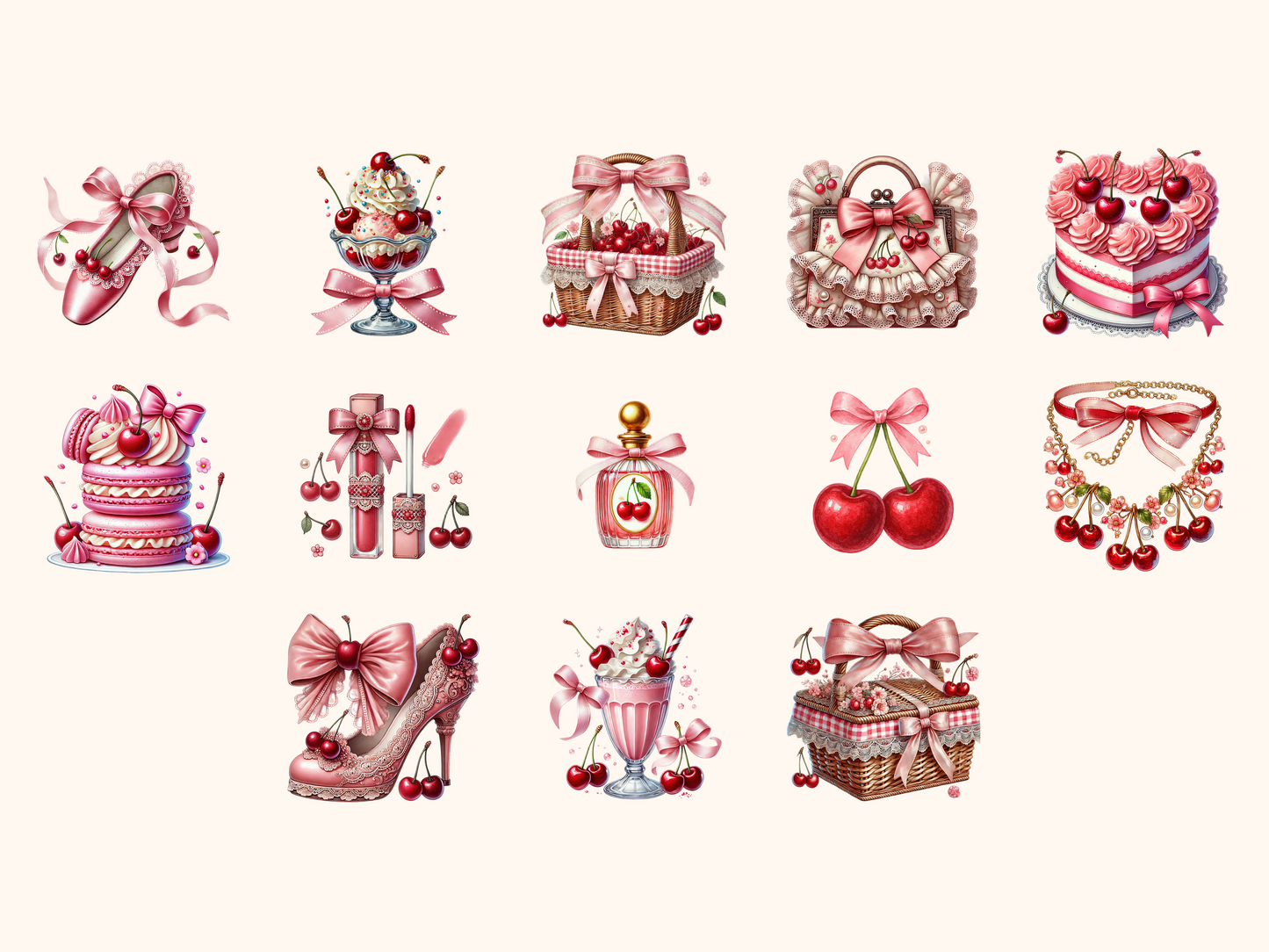 Cherry Coquette Clipart