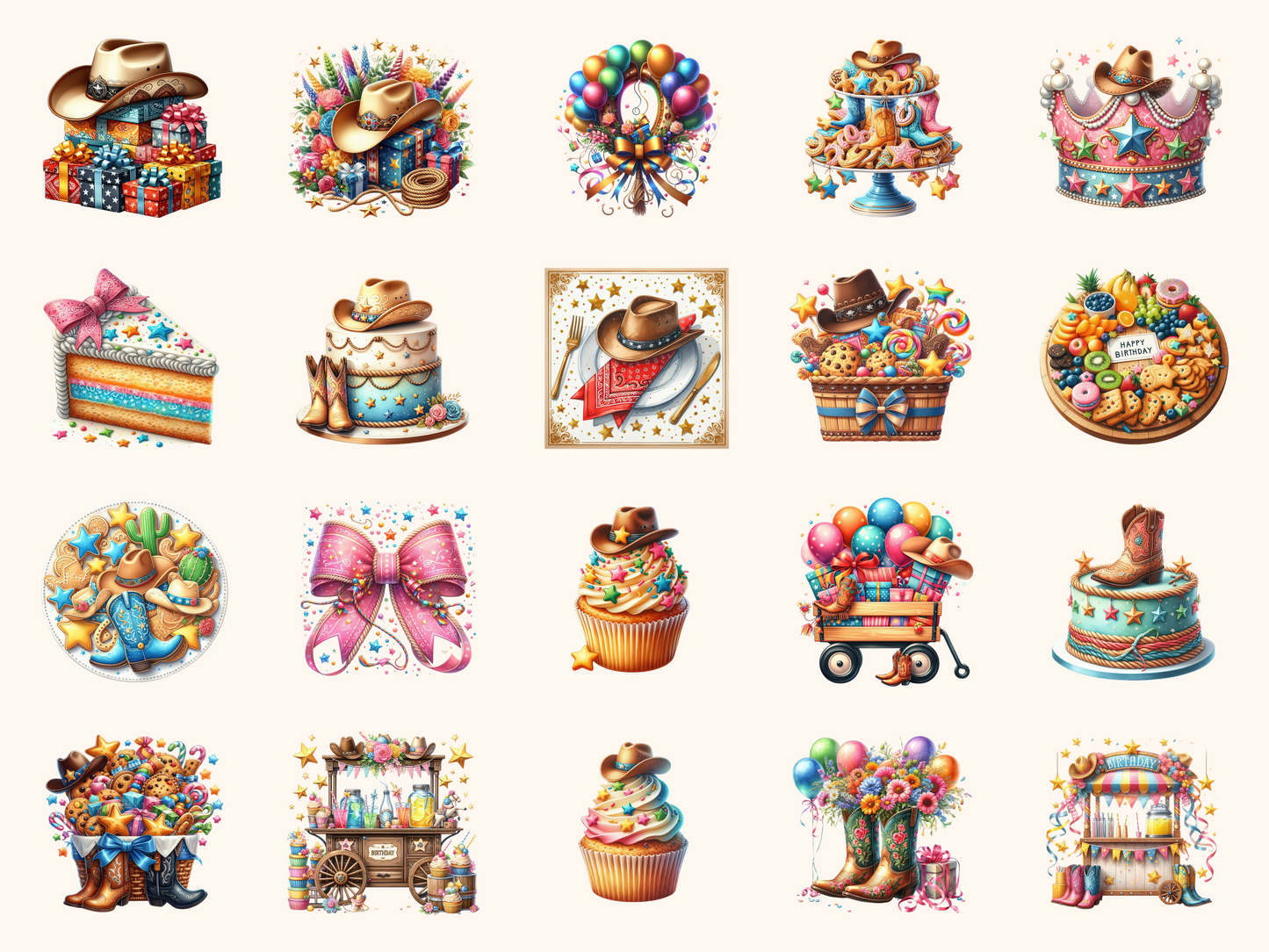 Rodeo Birthday Clipart