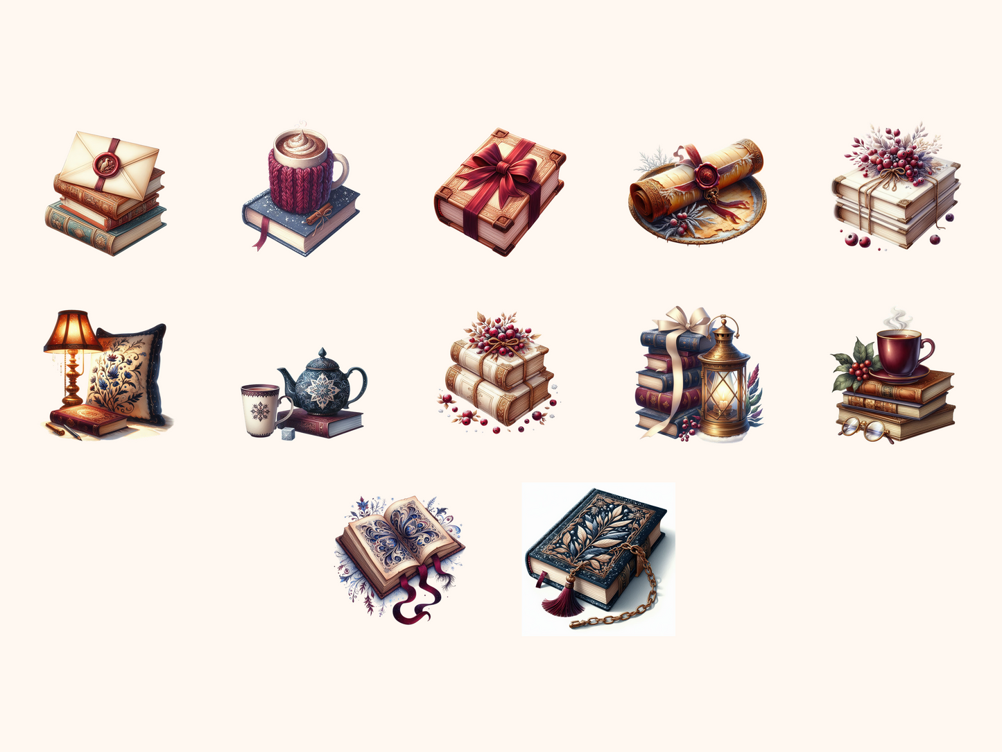 Frosted Library Clipart