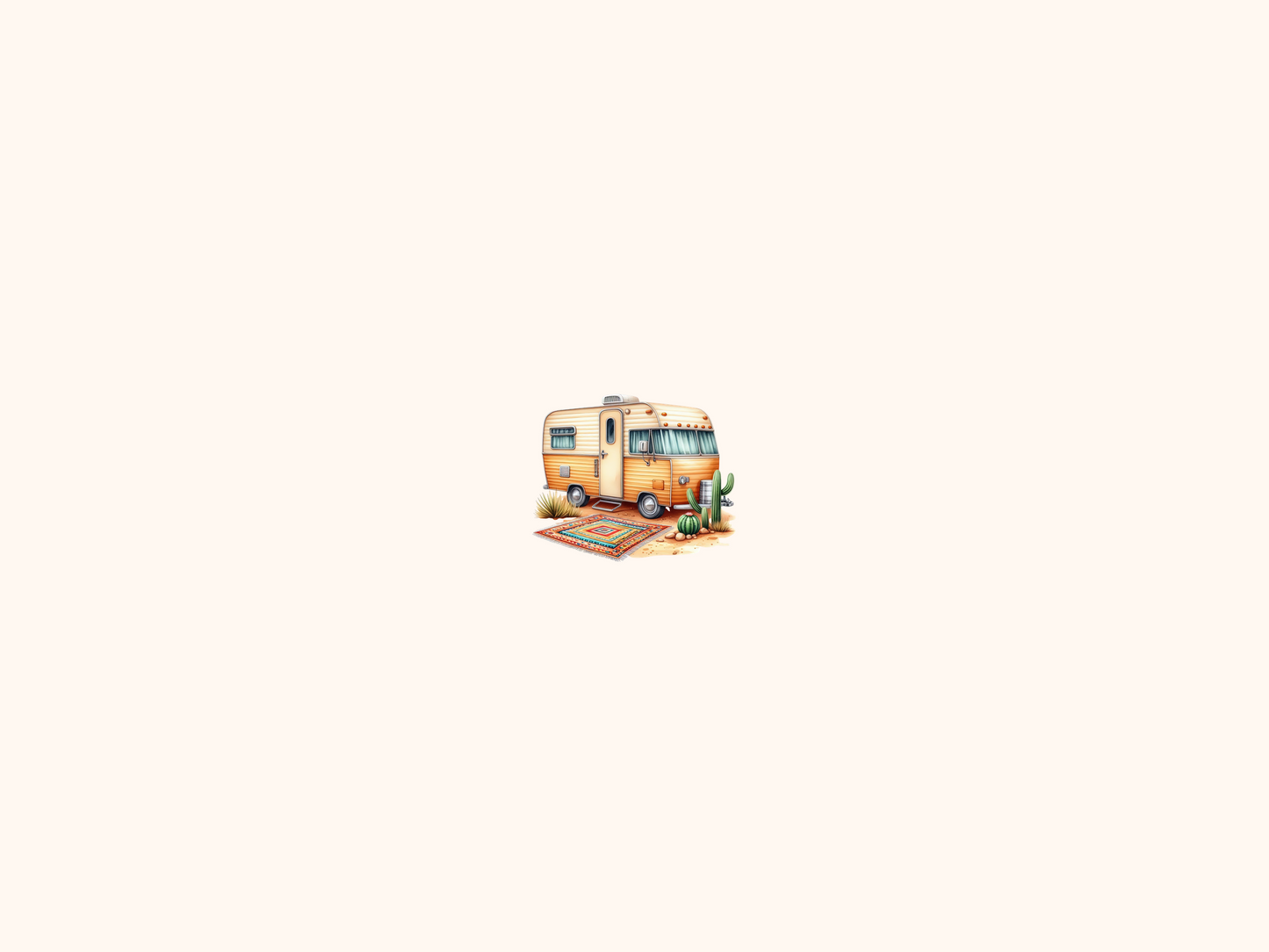 Camping Caravans Clipart