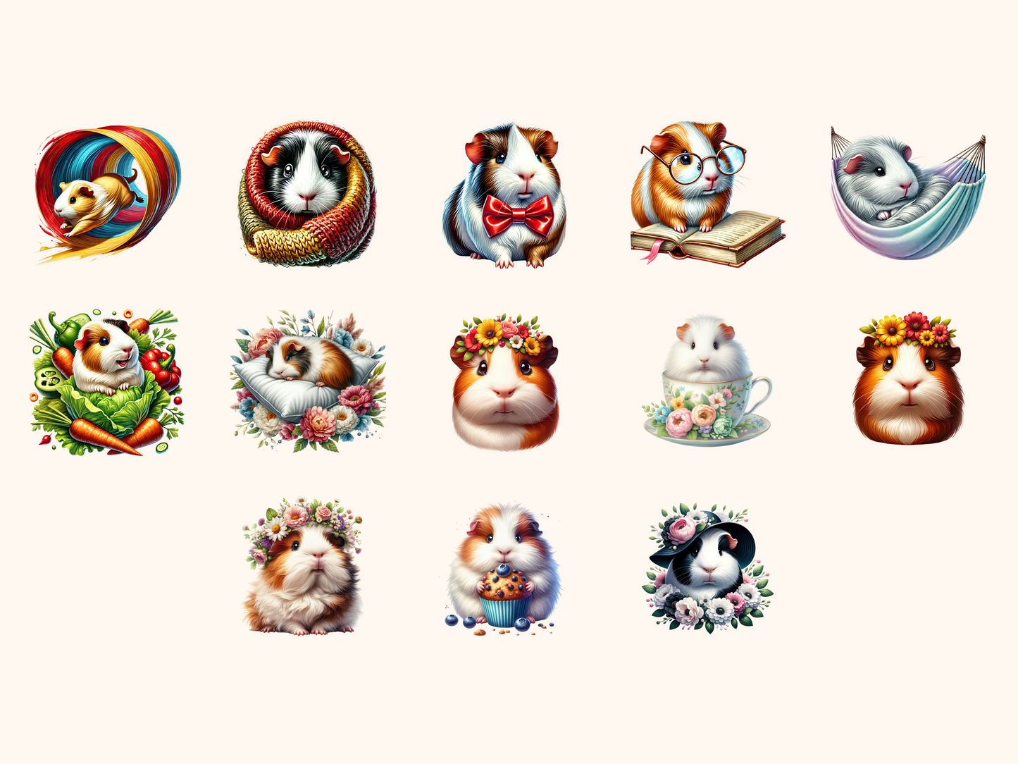 Guinea Pigs Clipart
