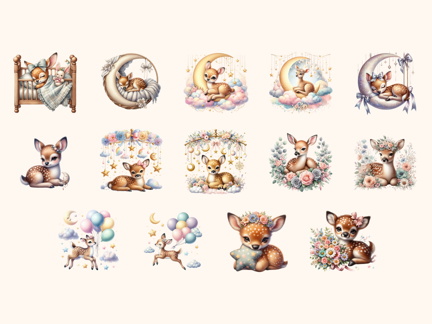 Fawn Nursery Clipart