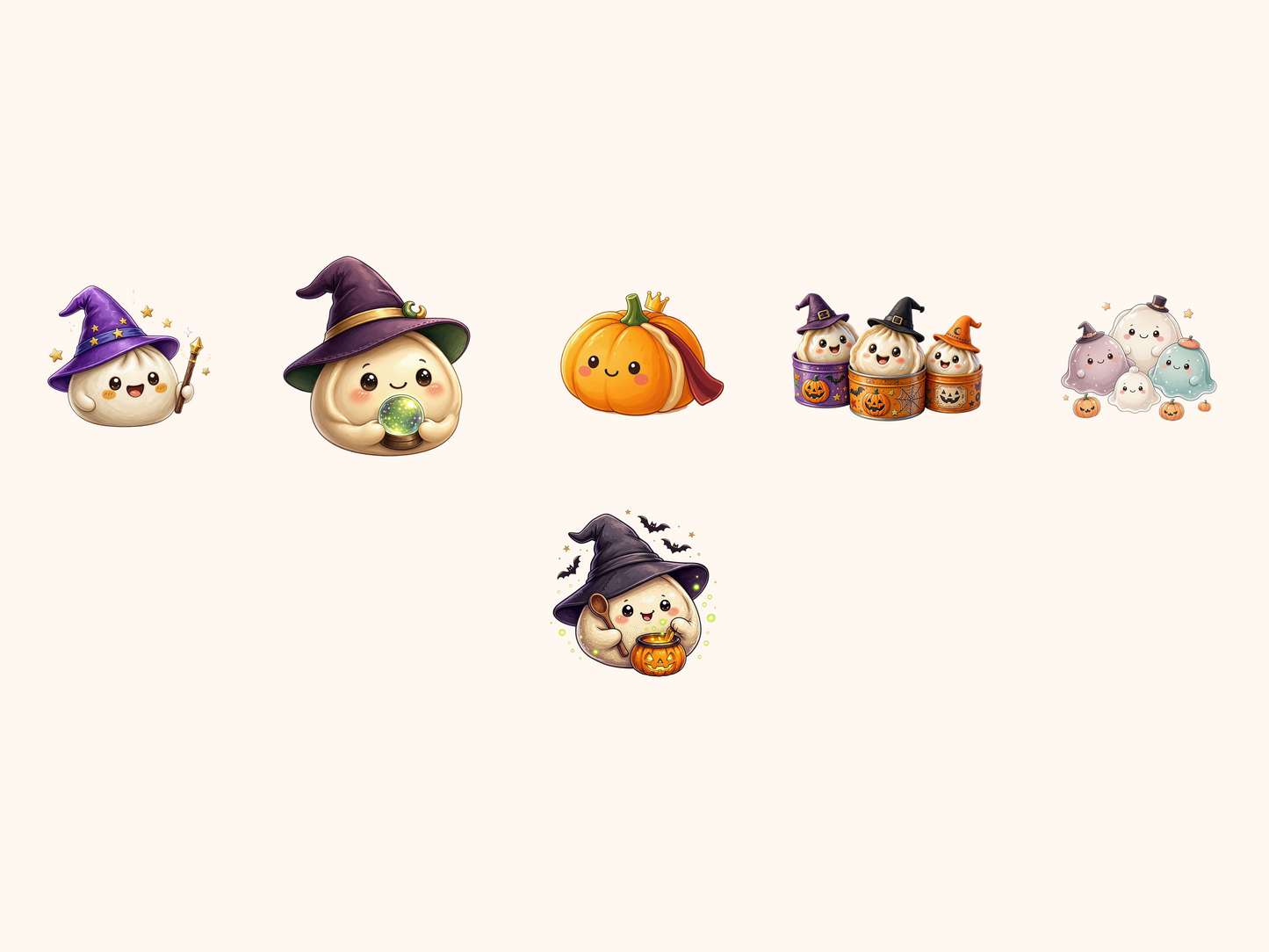 Halloween Dumplings Clipart