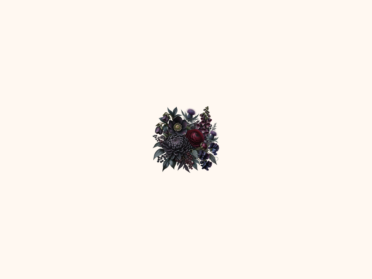 Gothic Flowers Clipart
