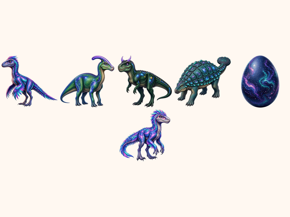 Cosmic Dinosaurs Clipart