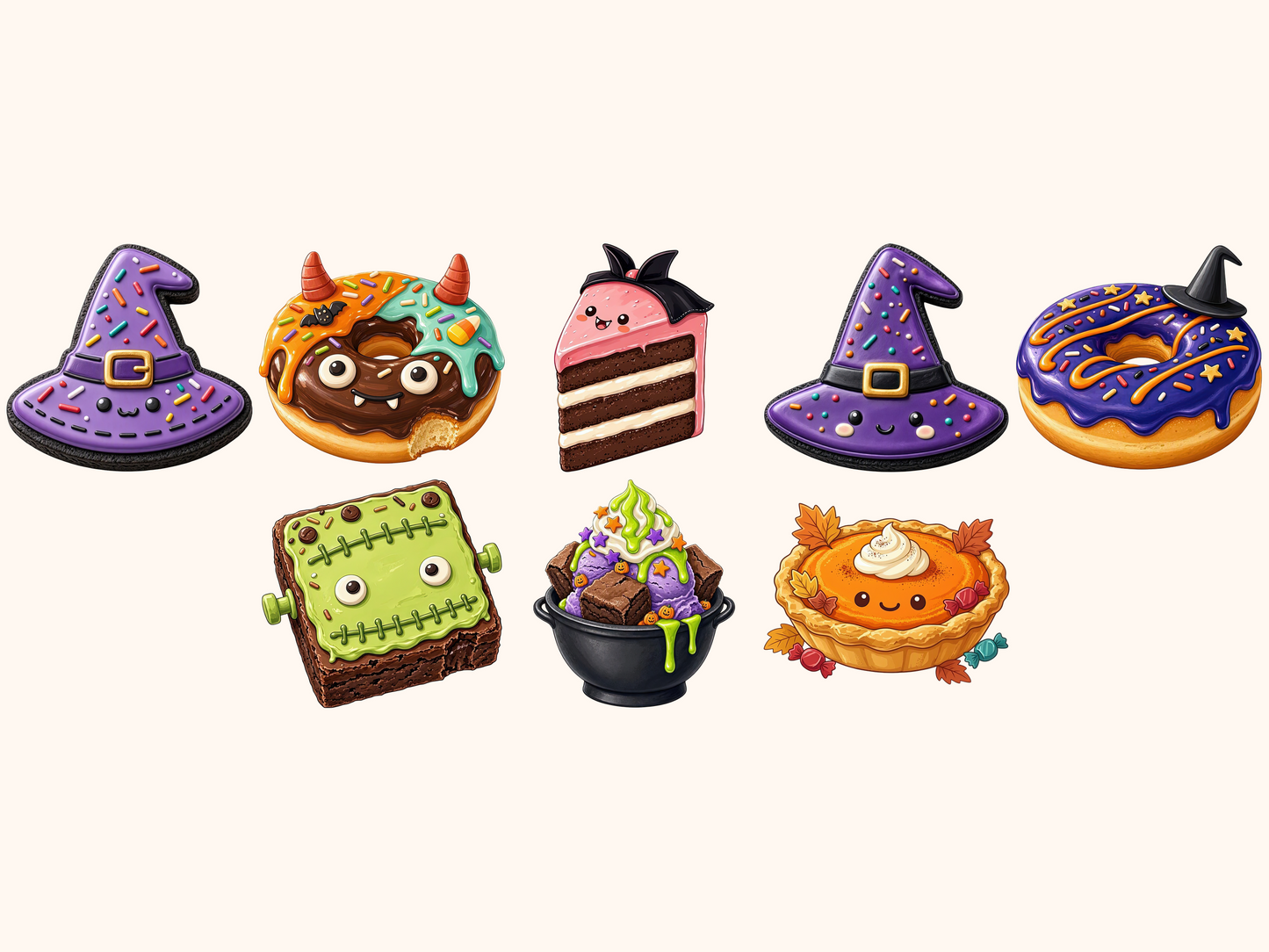 Halloween Desserts Clipart