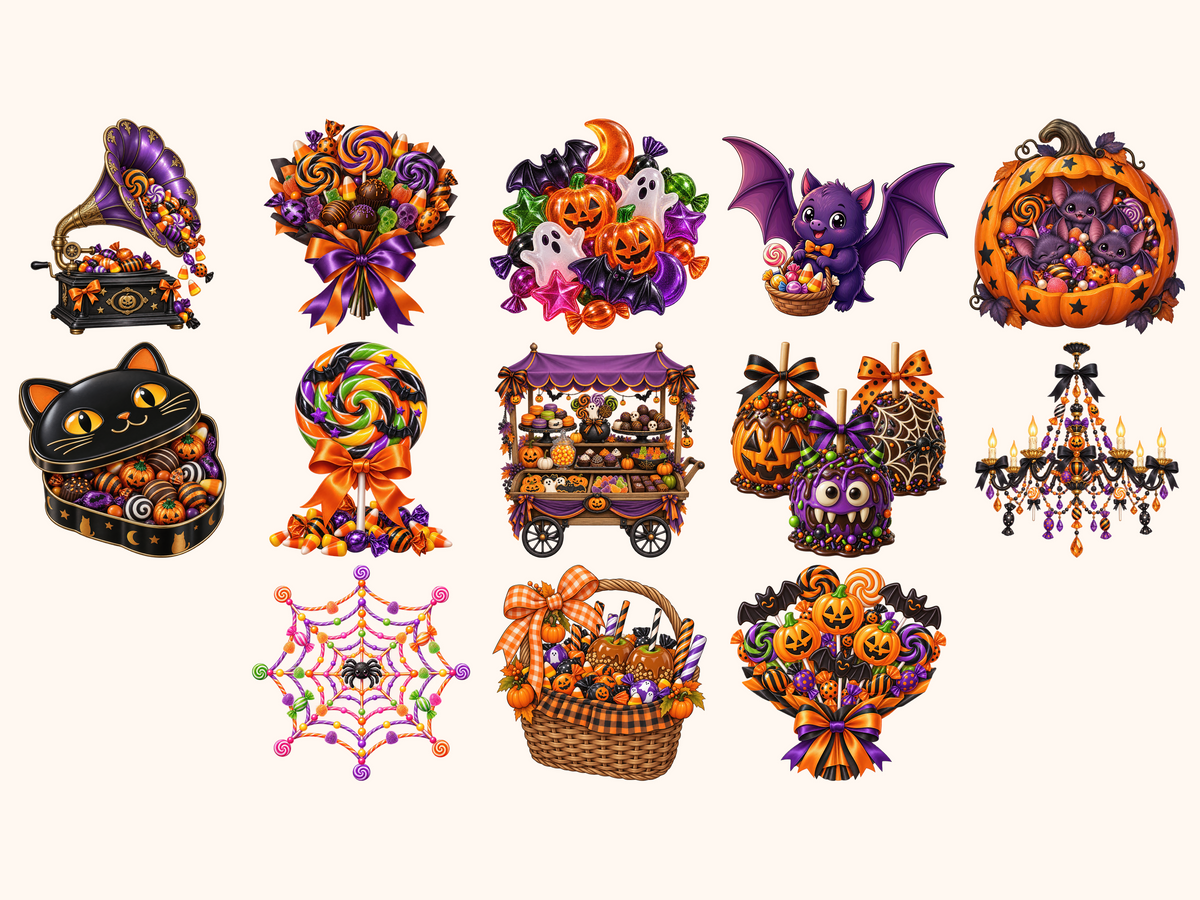 Halloween Candies Clipart