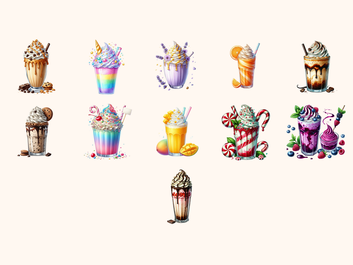 Milkshakes Clipart