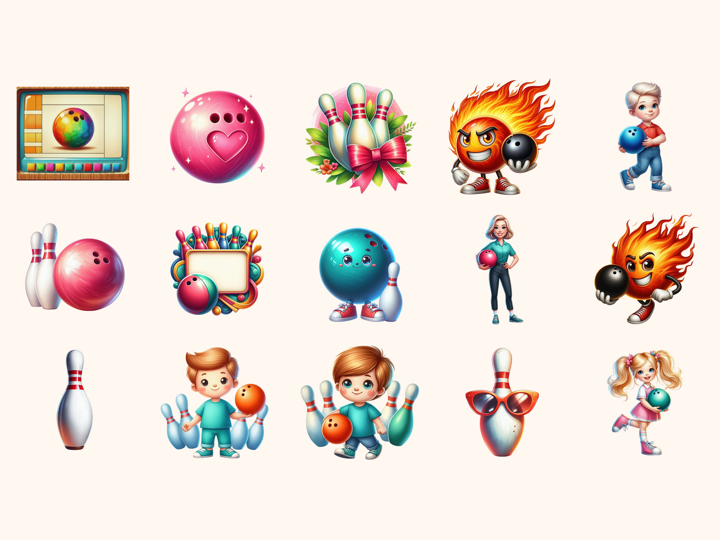 Bowling Clipart