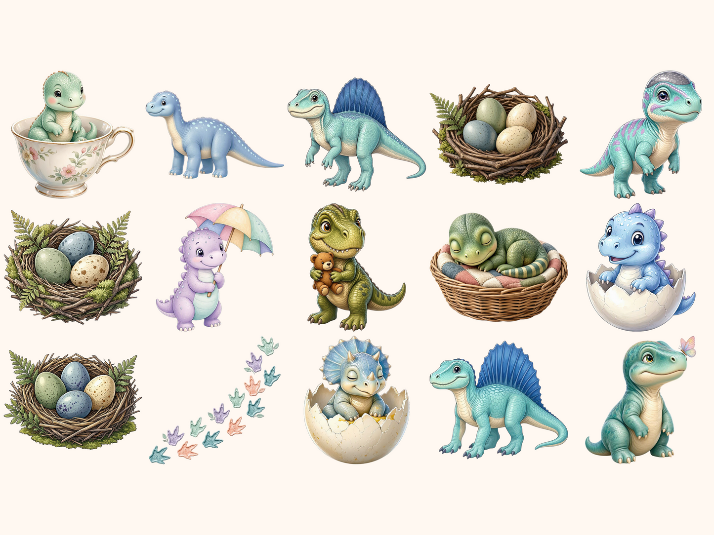 Baby Dinosaurs Clipart