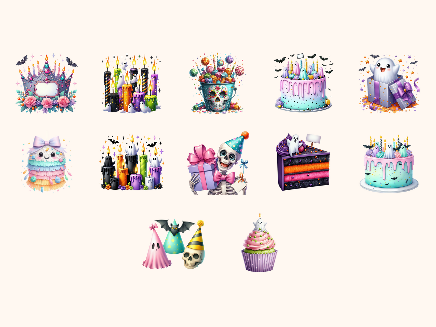 Spooky Birthday Clipart