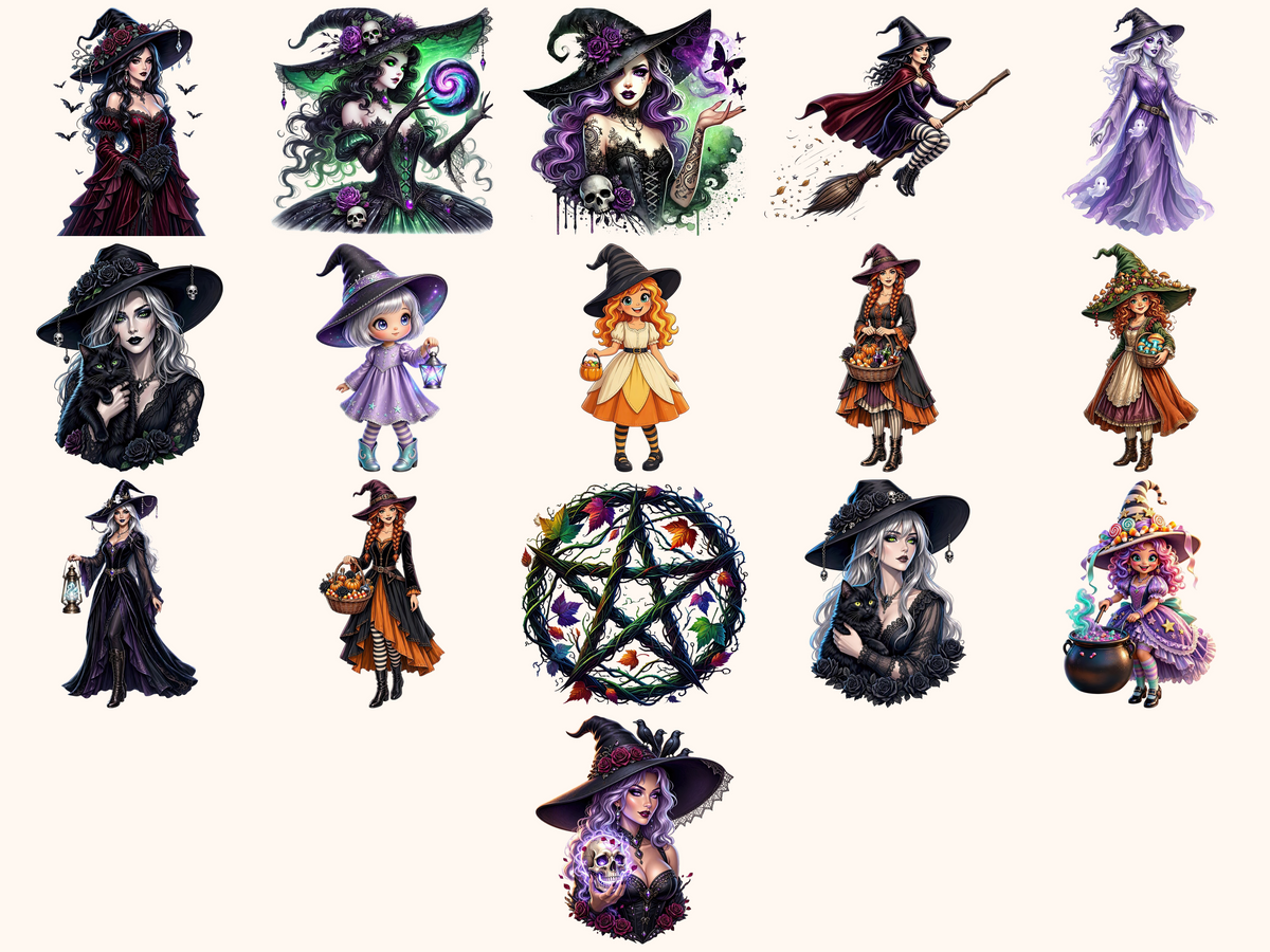 Halloween Witches Clipart