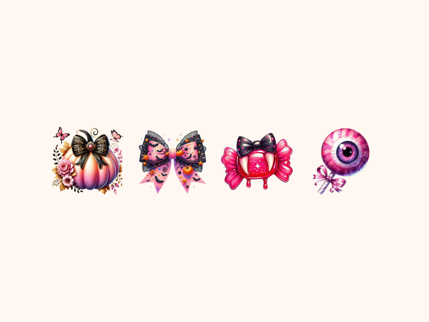 Pink Halloween Clipart