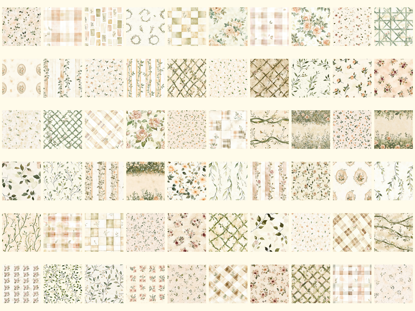 Cottage Garden Digital Paper