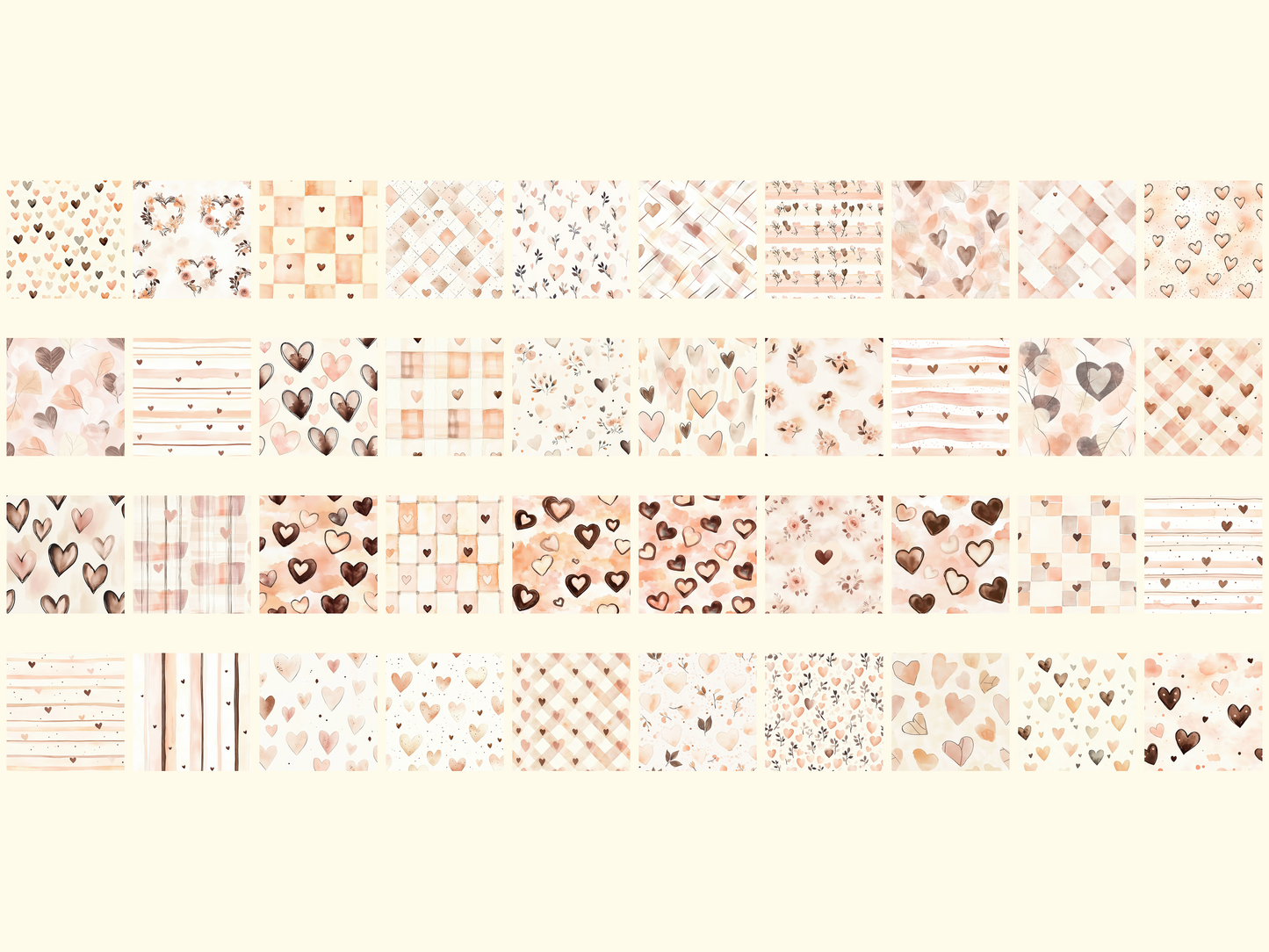 Muted Valentine Digital Paper