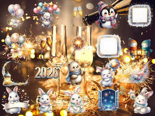 New Year Magic Clipart (LIMITED EDITION)