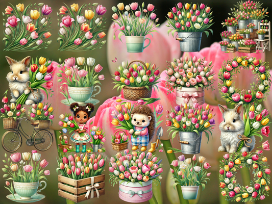 Tulip Day Clipart (LIMITED EDITION)
