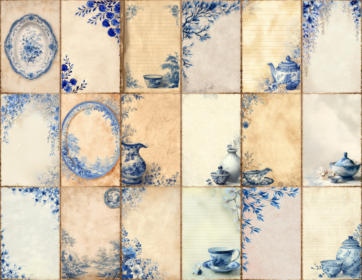 Blue Willow Journal Pages