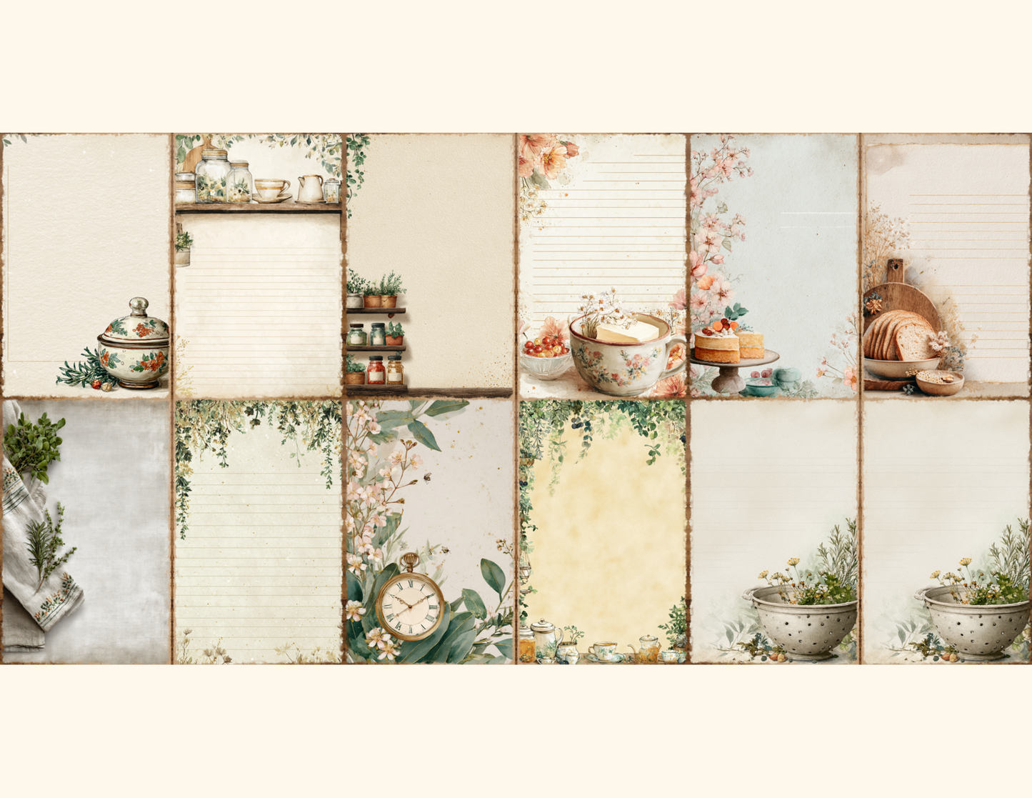 Cottage Kitchen Journal Pages