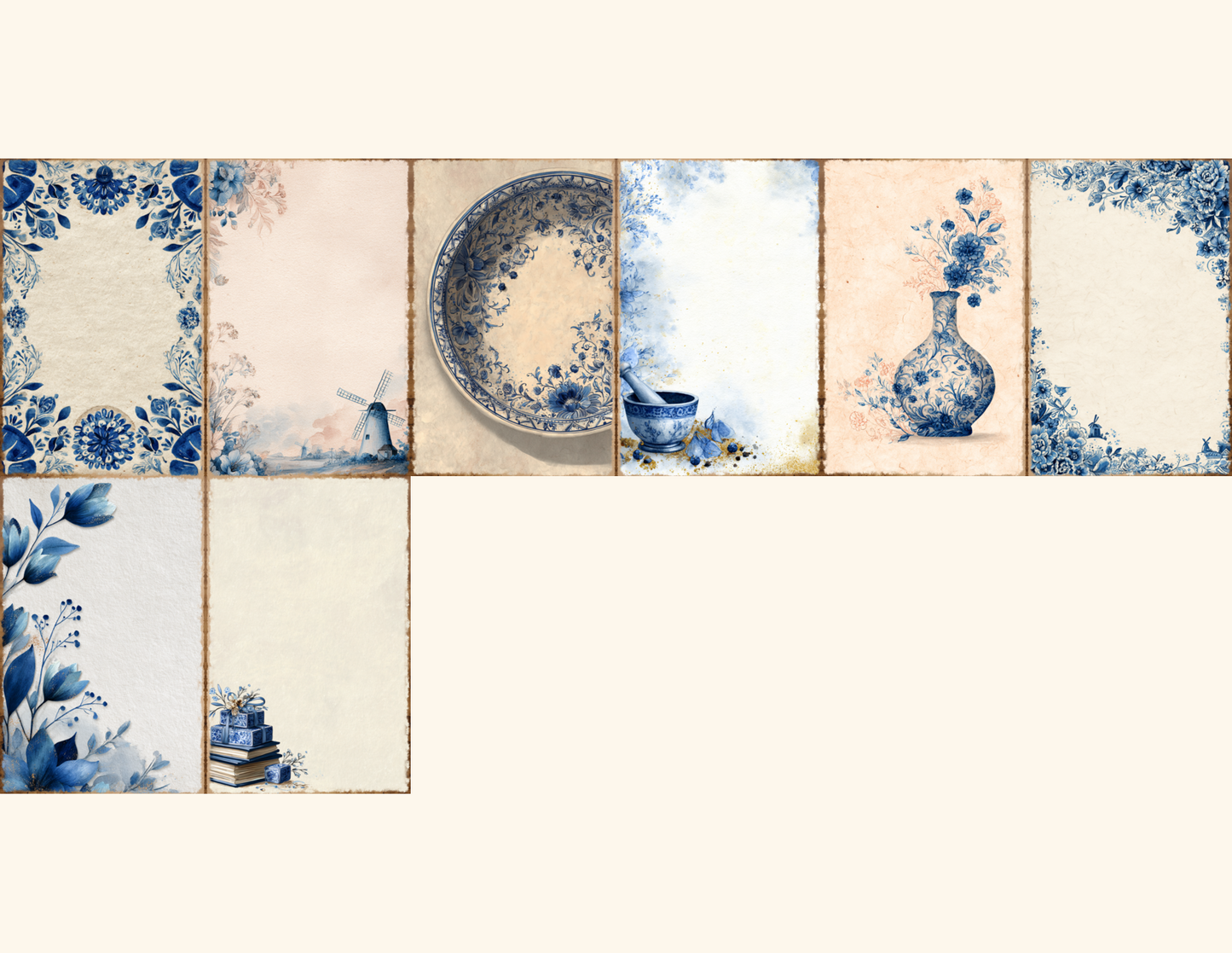 Delft Blue Journal Pages