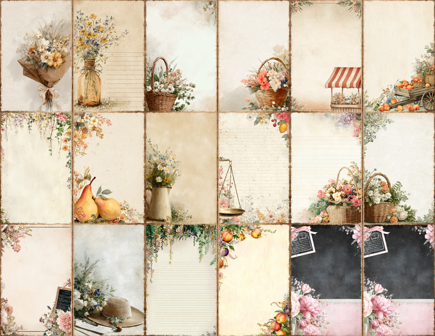 French Market Journal Pages