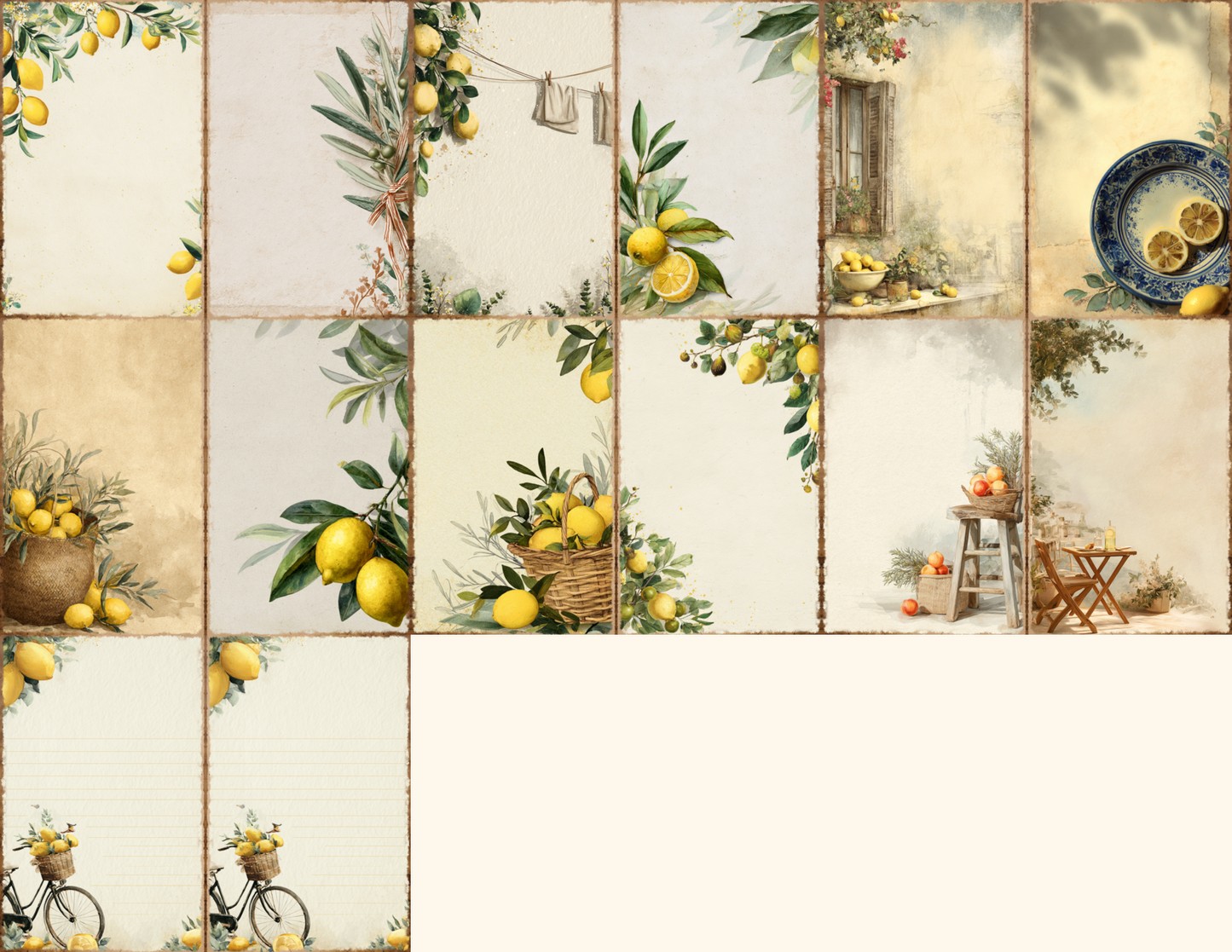 Italian Summer Journal Pages