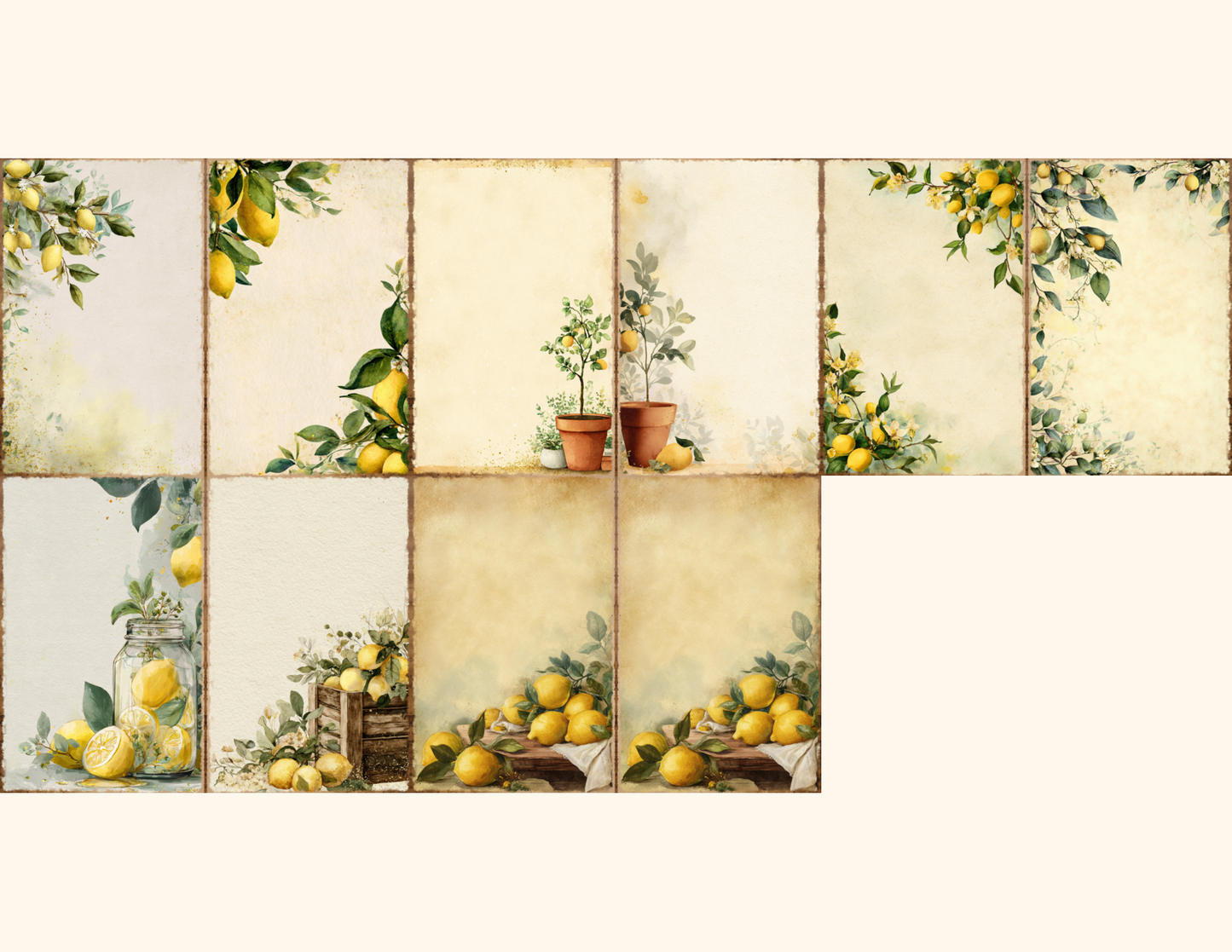 Lemon Garden Journal Pages