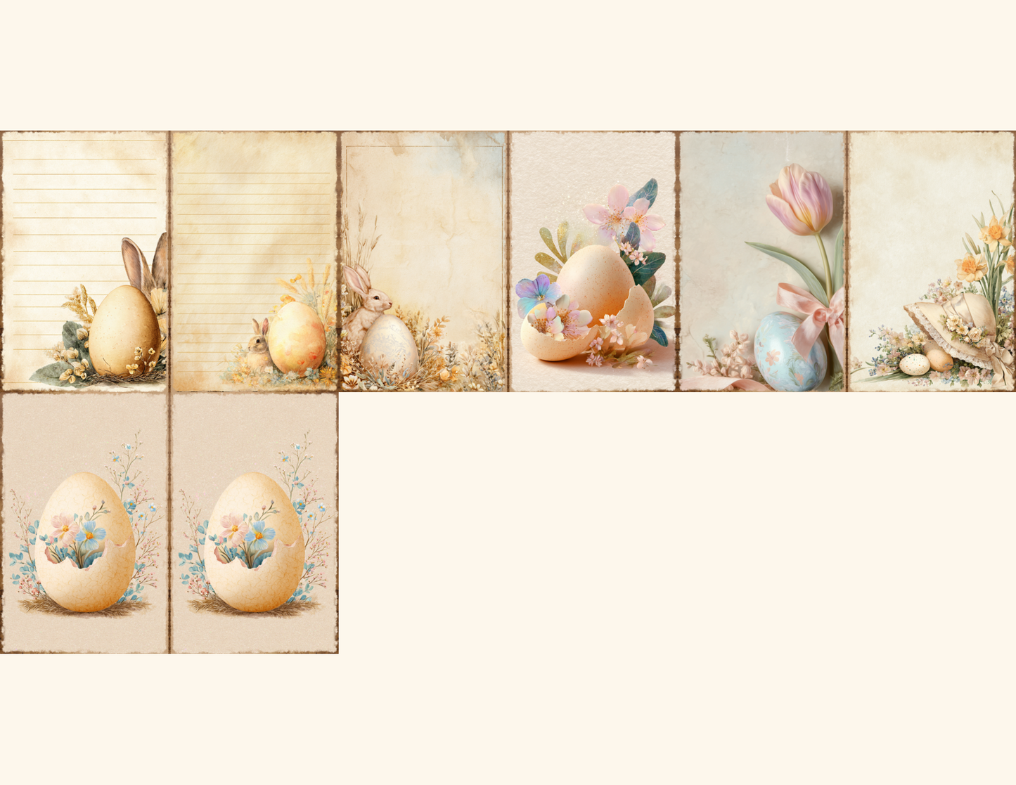 Pastel Easter Journal Pages