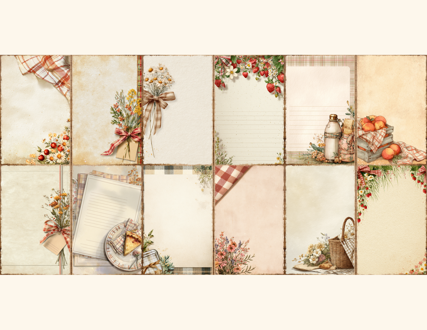 Picnic Plaid Journal Pages