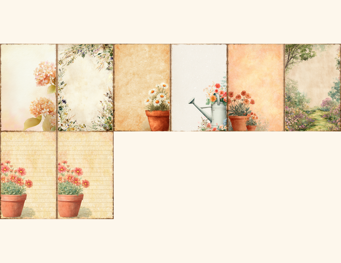 Spring Garden Journal Pages