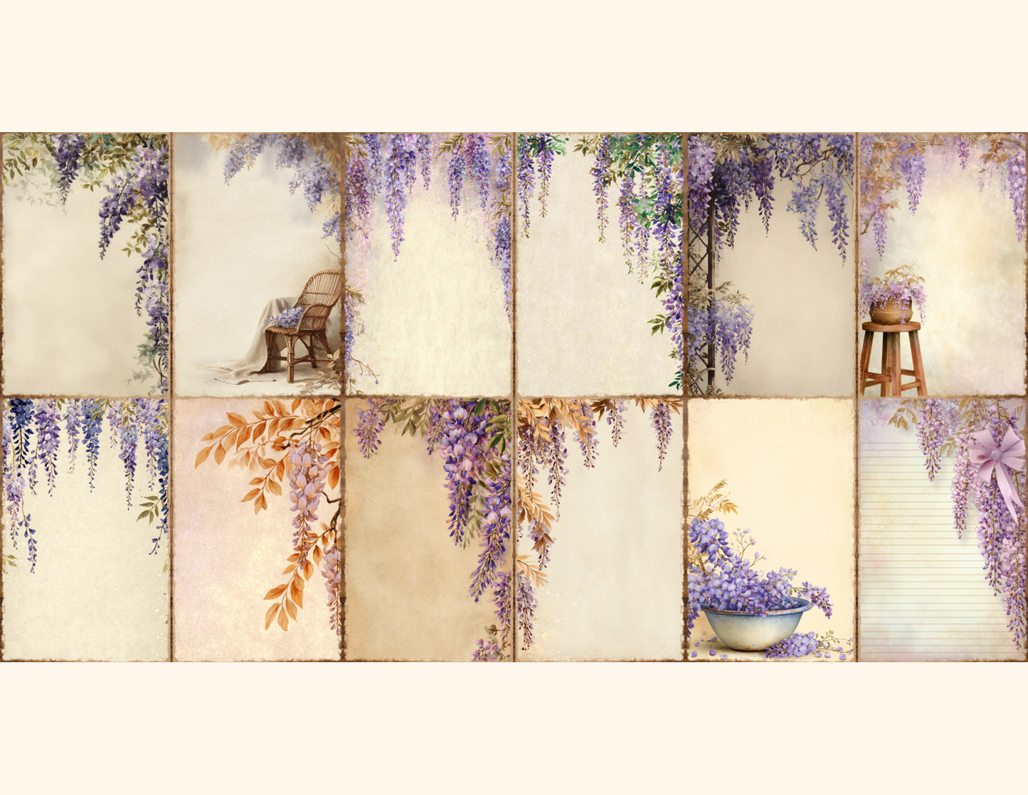 Wisteria Garden Journal Pages