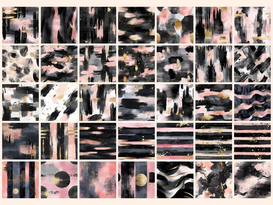 Papel Digital Sem Costura Abstract Ink