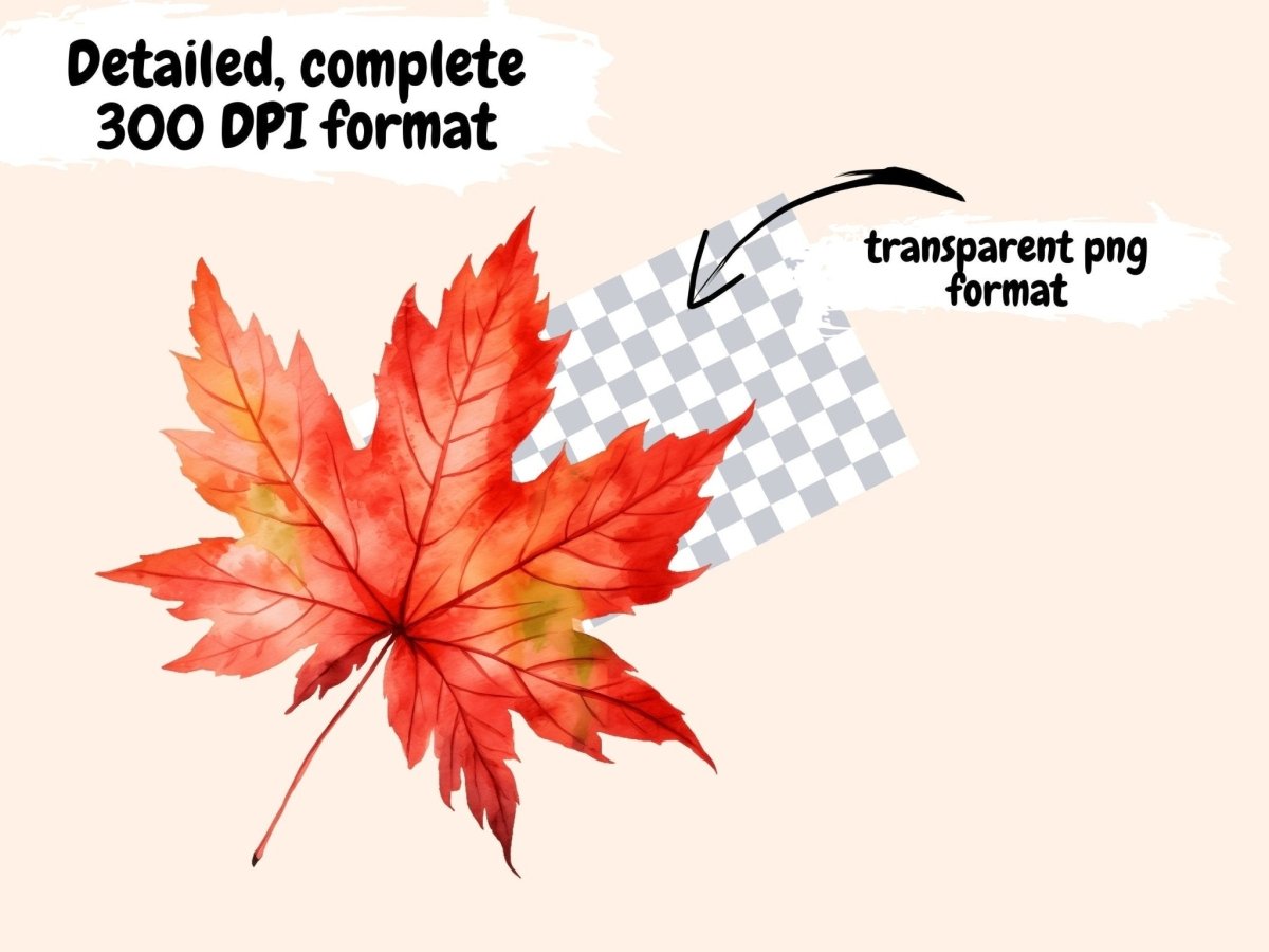 Autumn Leaves Watercolor Clipart autumn clipart - Wonders Artist