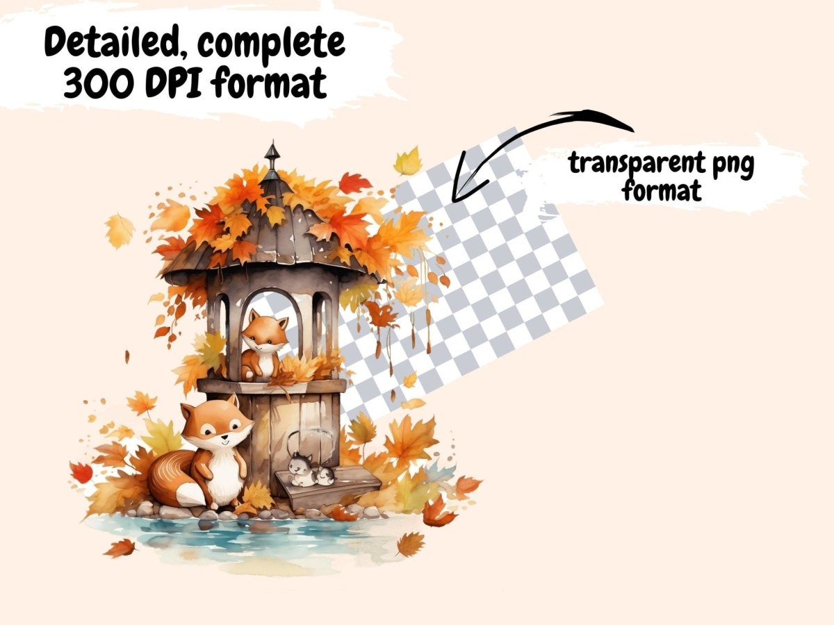 Autumn Wells Watercolor Clipart animals well png - Wonders Artist