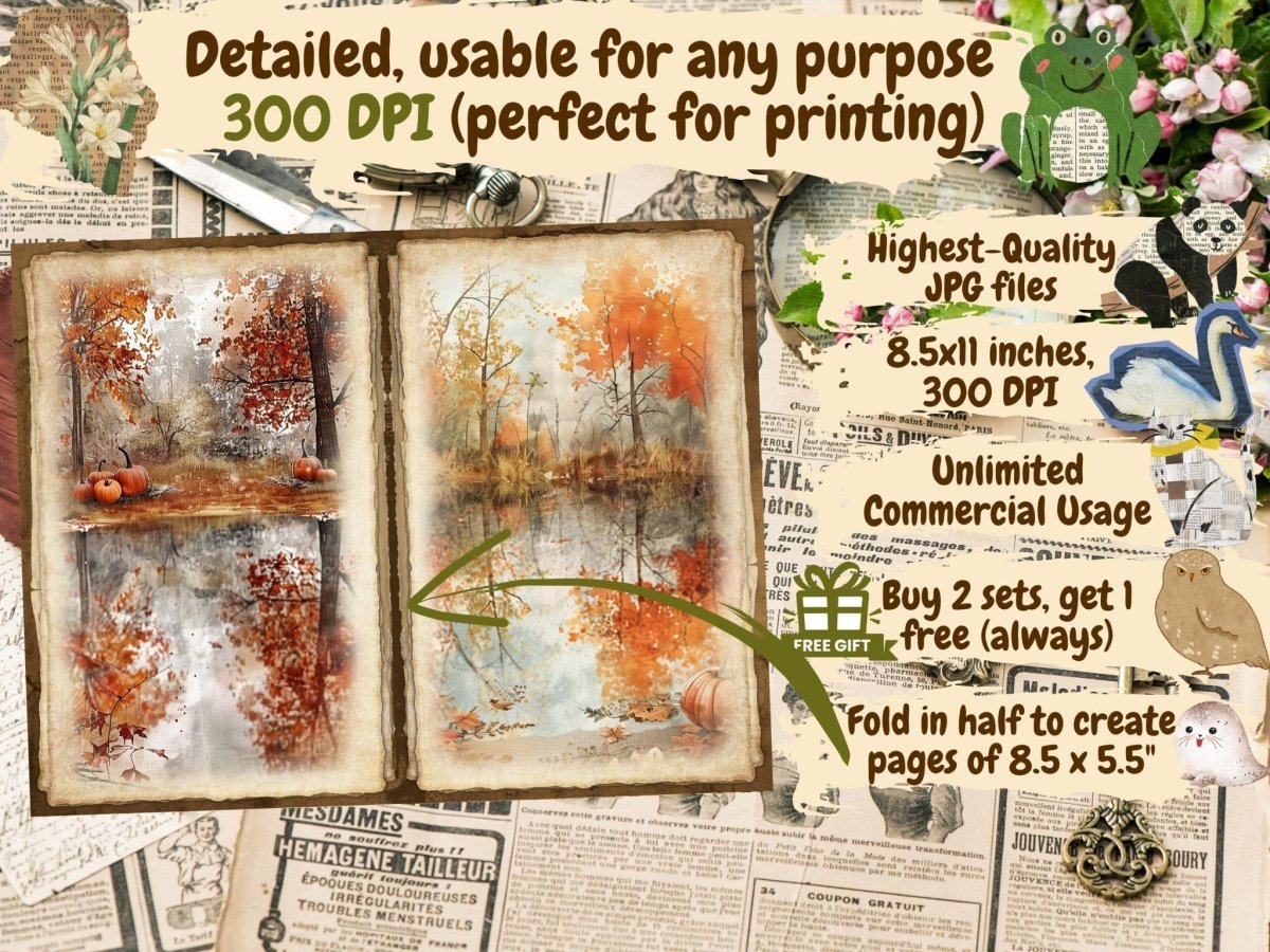 Autumn/Fall Journal Pages (P4) Autumn Collage - Wonders Artist