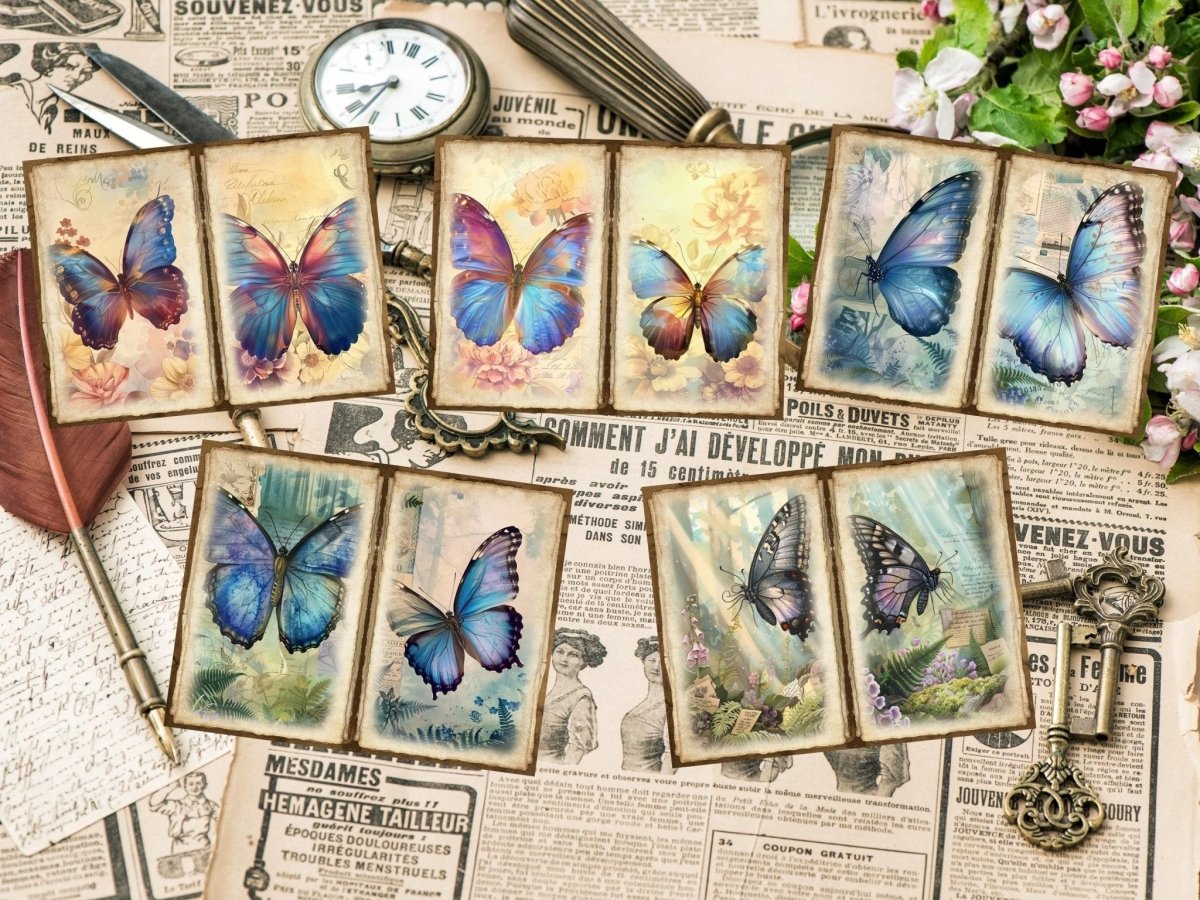 Butterflies Journal Pages (P3) Butterfly Collage - Wonders Artist