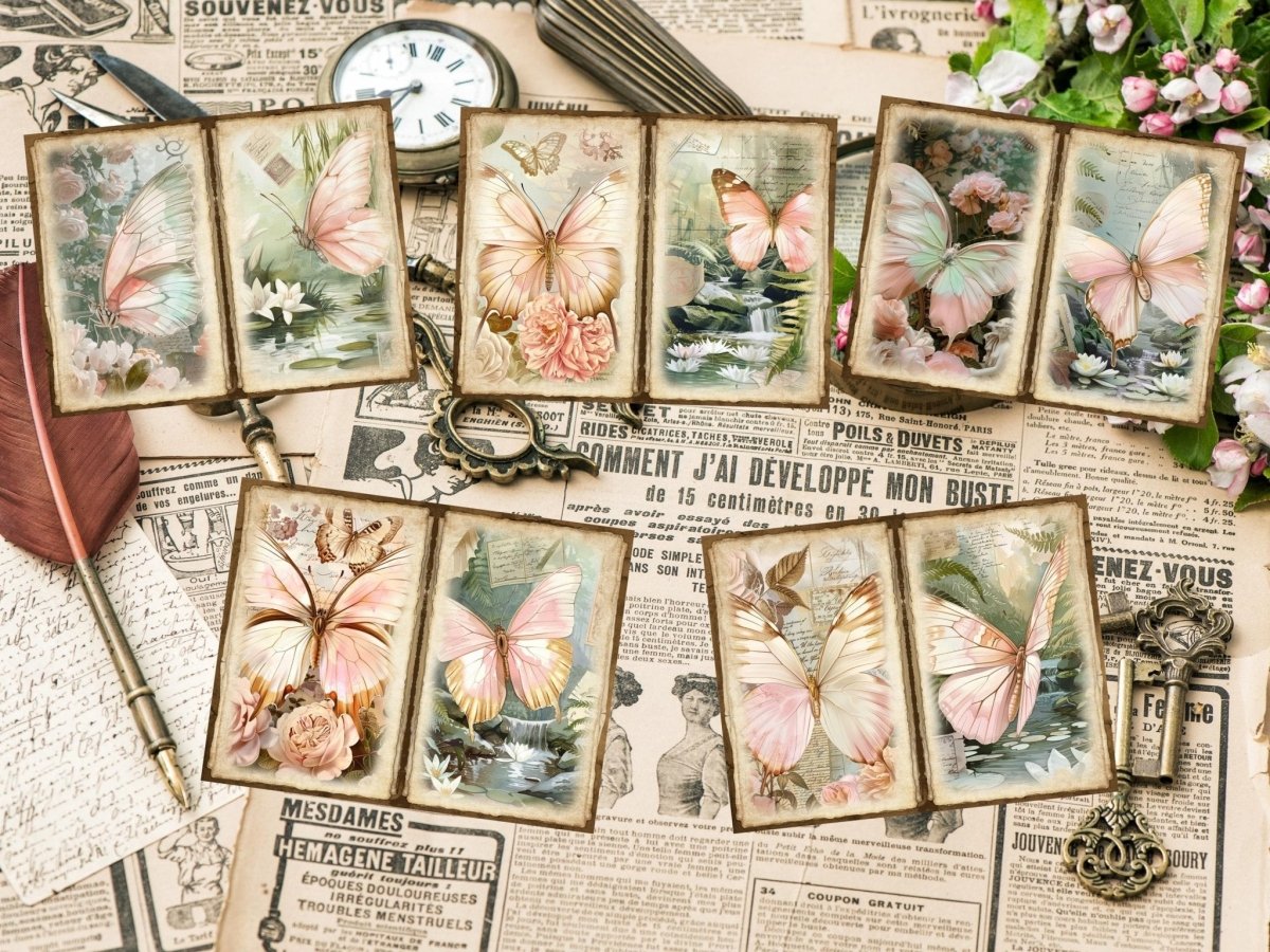Butterflies Journal Pages (P6) Butterfly Collage - Wonders Artist