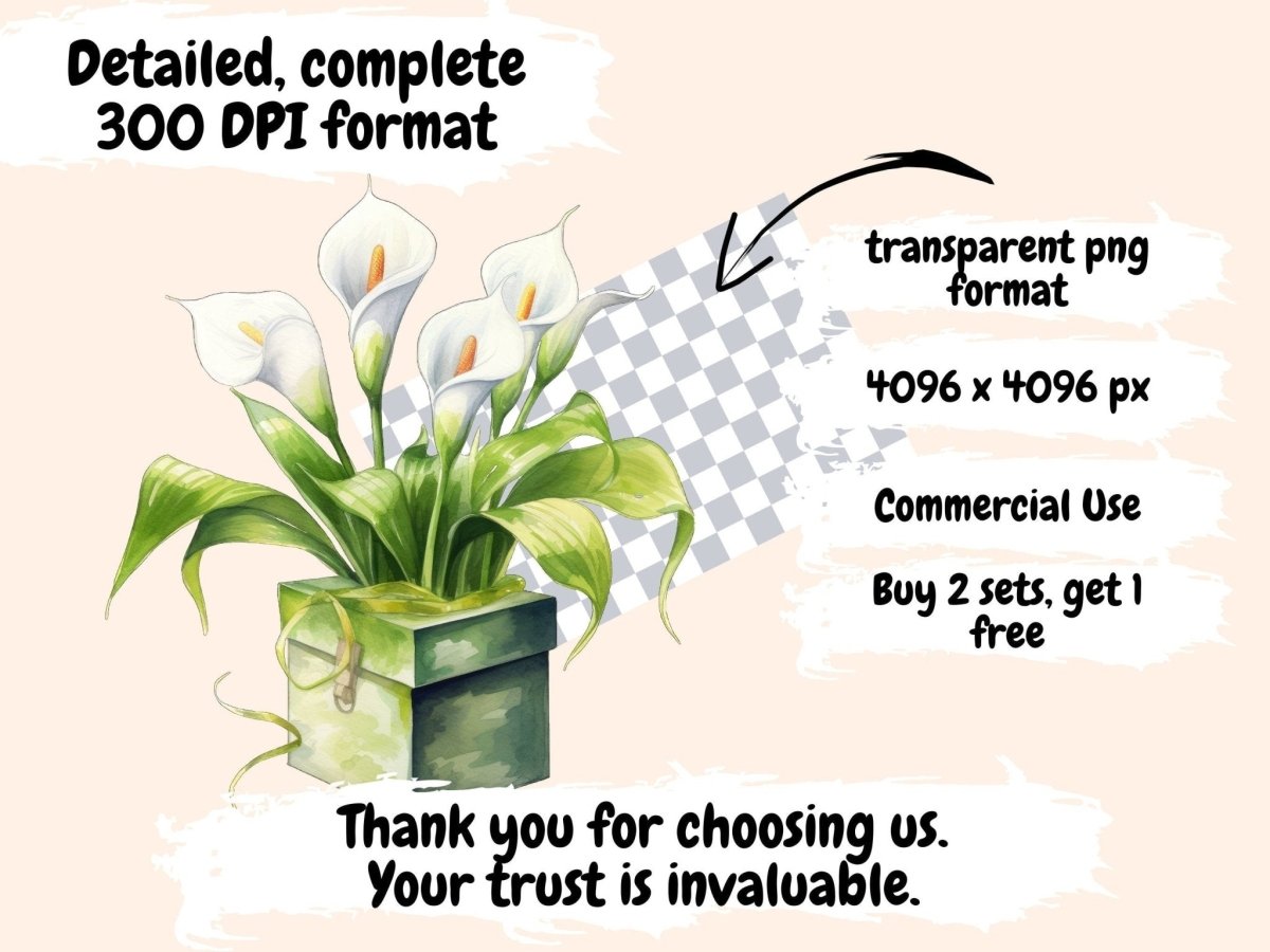 Calla Flowers Watercolor Clipart calla clipart - Wonders Artist