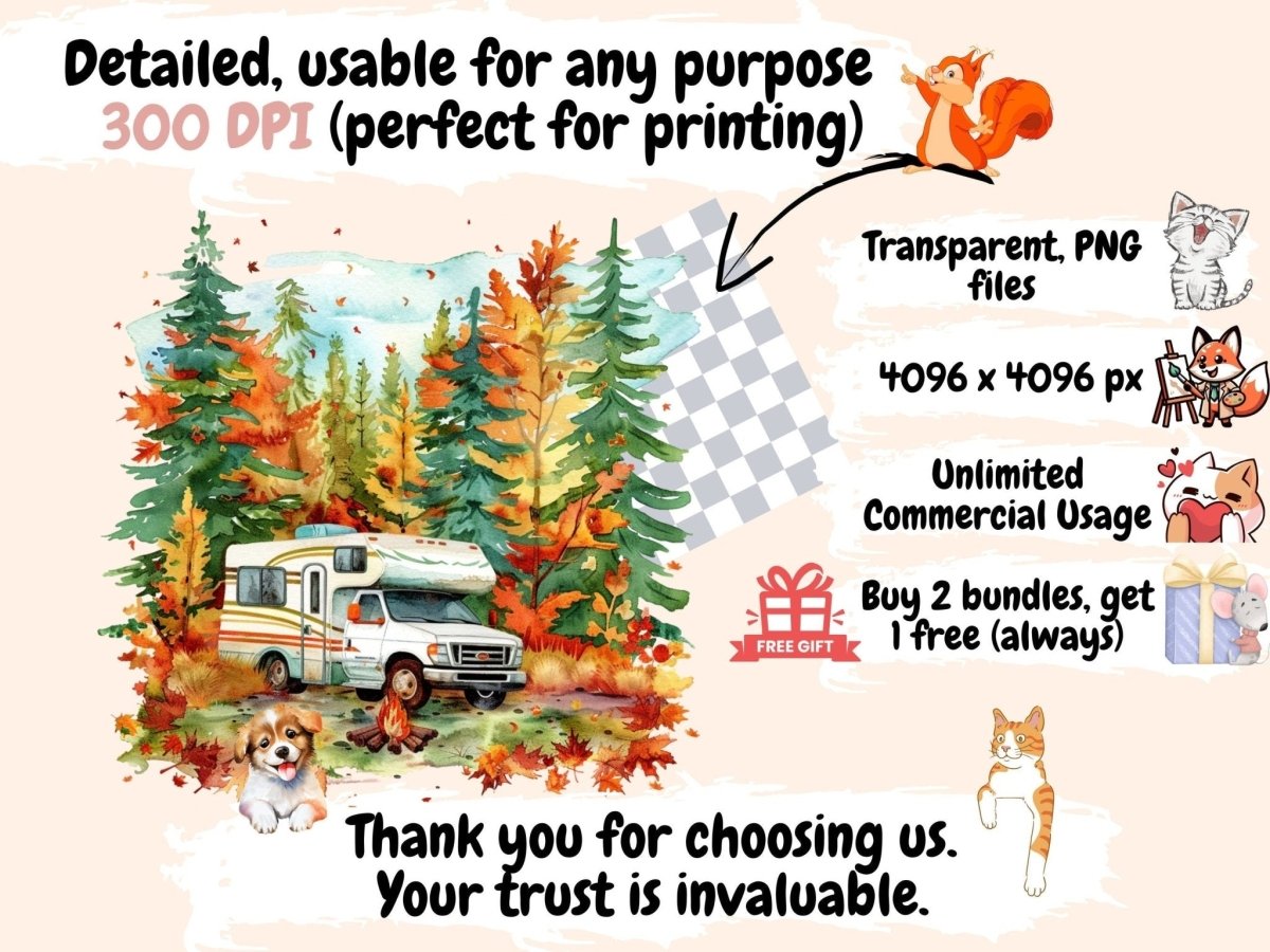 Caravans Watercolor Clipart adventure clipart - Wonders Artist