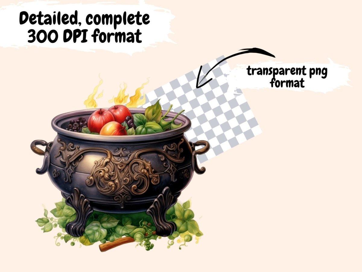 Cauldrons Watercolor Clipart bewitching clipart - Wonders Artist