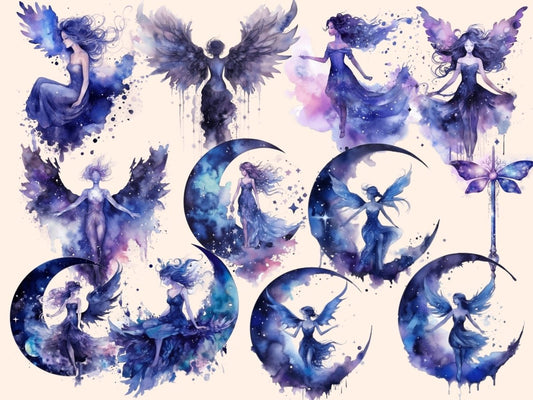 Clipart Acquerello Fate Celestiali