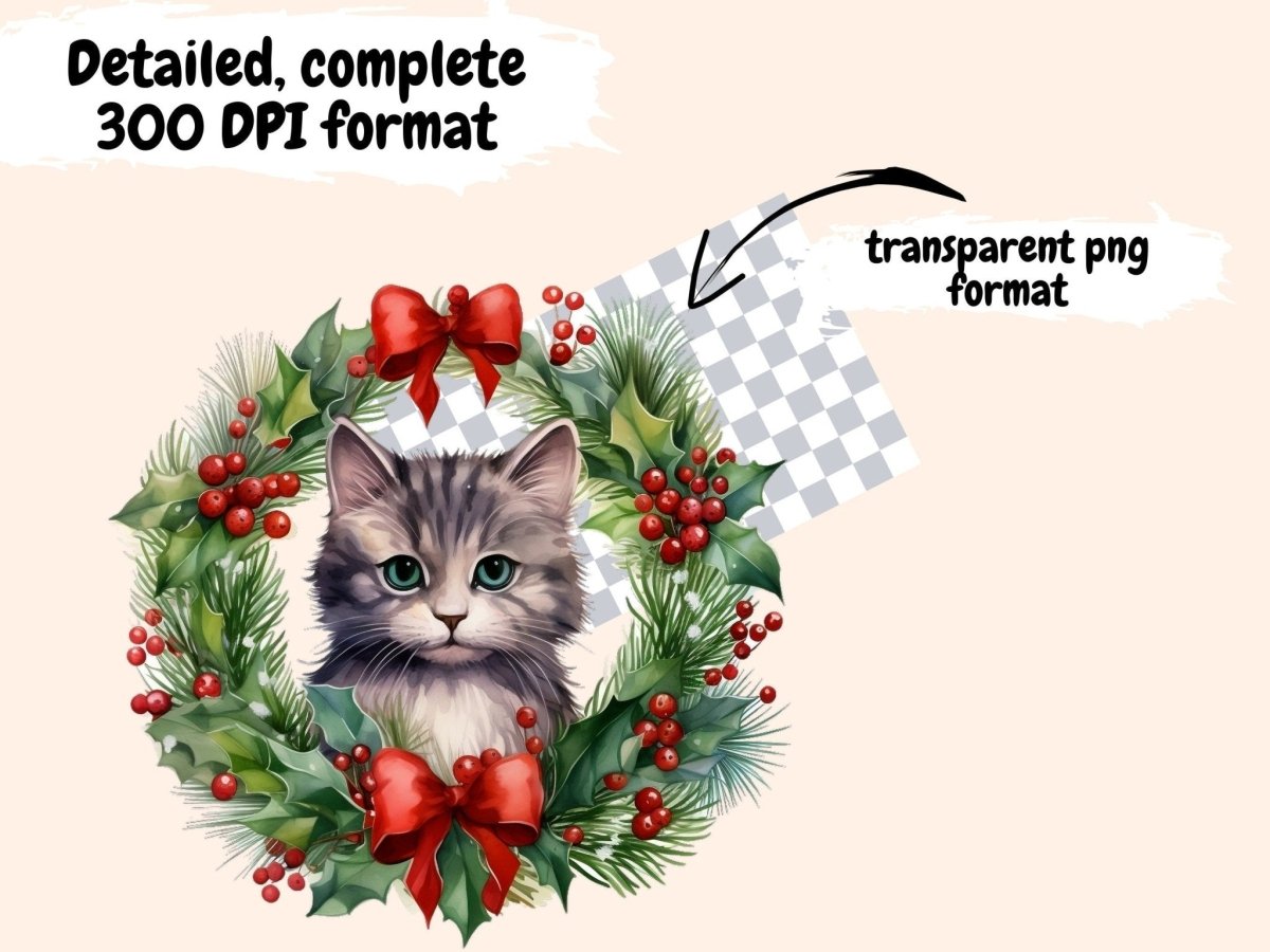 Christmas Animals Watercolor Clipart christmas clipart - Wonders Artist