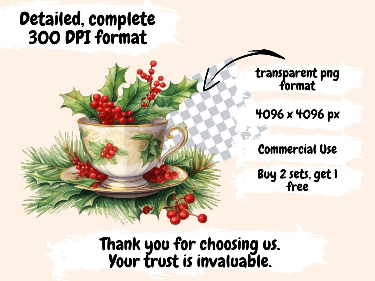 Christmas Antiques Watercolor Clipart antique clipart - Wonders Artist