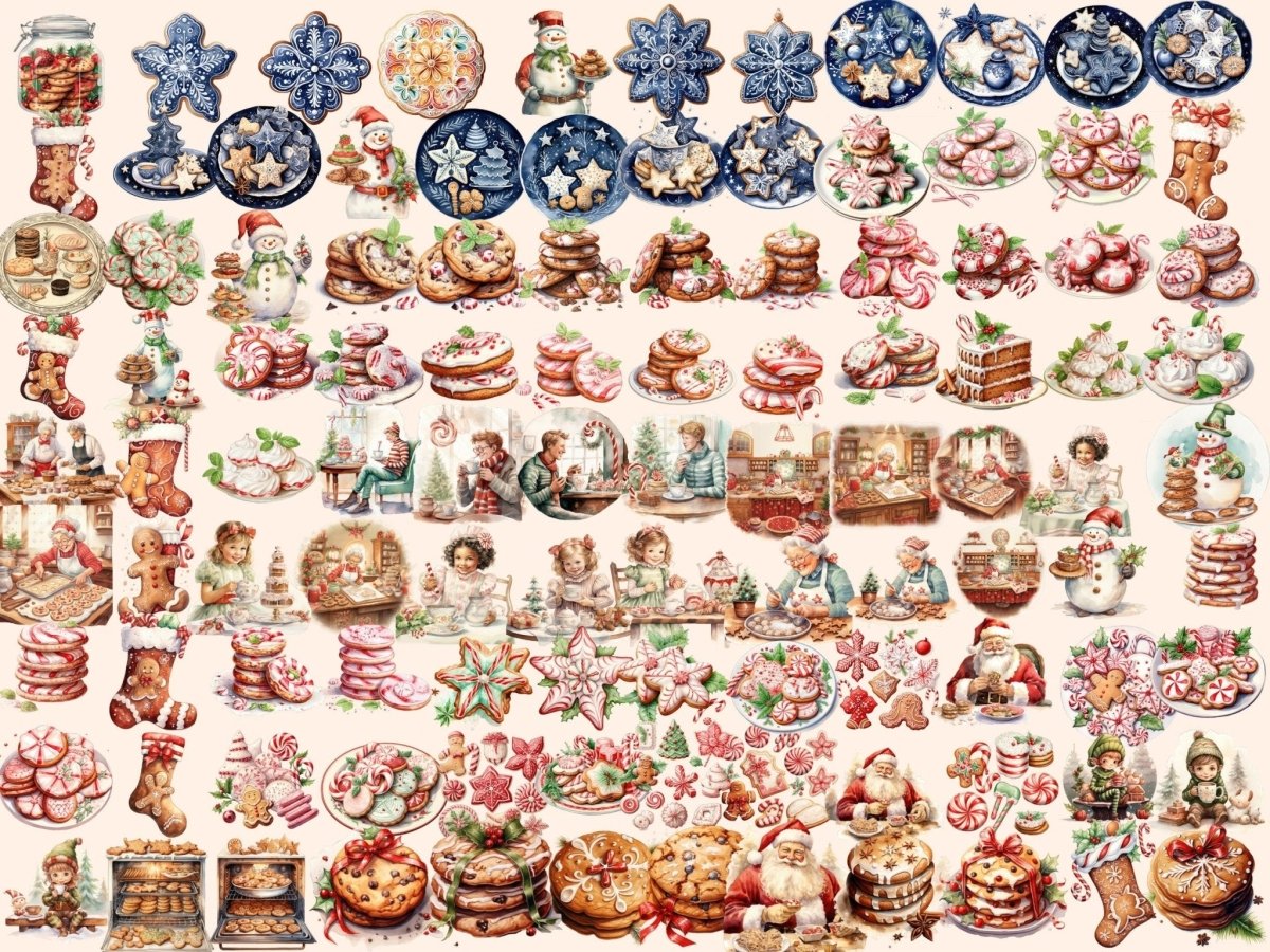 Christmas Cookies Watercolor Clipart christmas clipart - Wonders Artist