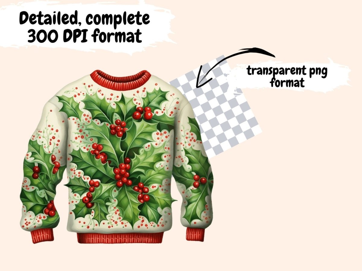 Christmas Holly Watercolor Clipart christmas clipart - Wonders Artist