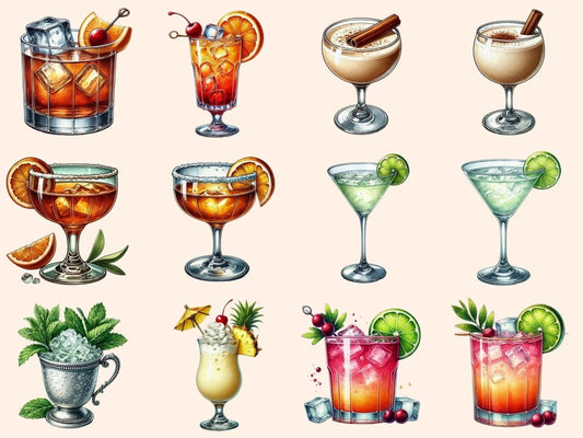 Cocktails (P2) Clipart
