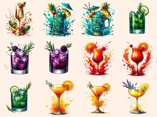 Cocktails (P5) Clipart