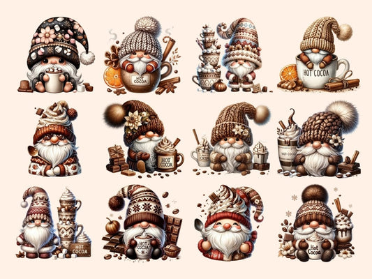 Cocoa Gnomes Clipart