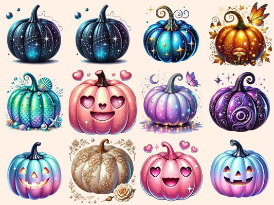 Clipart di Zucche Colorate (P2)